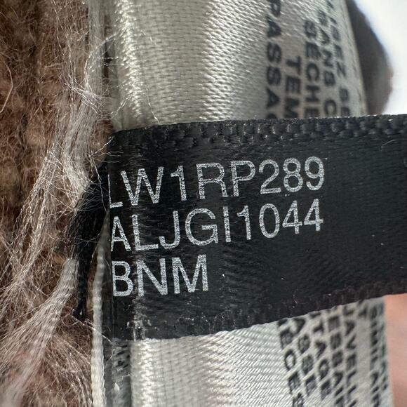 Levi's Plaid Brown Gray Belted Shirt Jacket Button Up Womens Medium Wool Blend - Picture 10 of 15